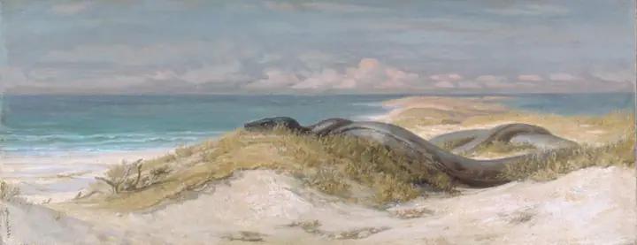 La guarida de la serpiente marina, Elihu Vedder