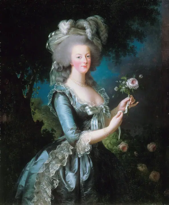 María Antonieta con una rosa, Élisabeth Vigée Le Brun