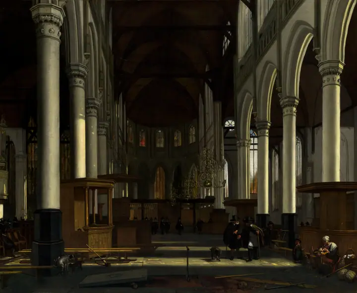 Interior de la Oude Kerk, Ámsterdam, Emanuel de Witte