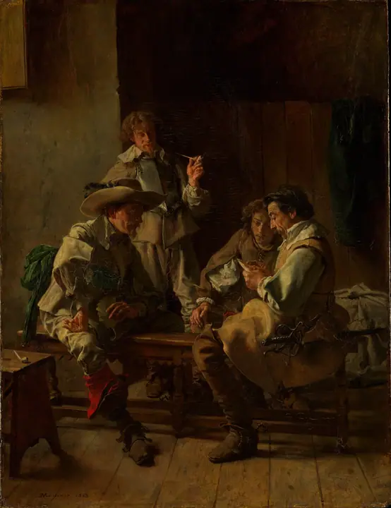 Los jugadores de cartas, Ernest Meissonier