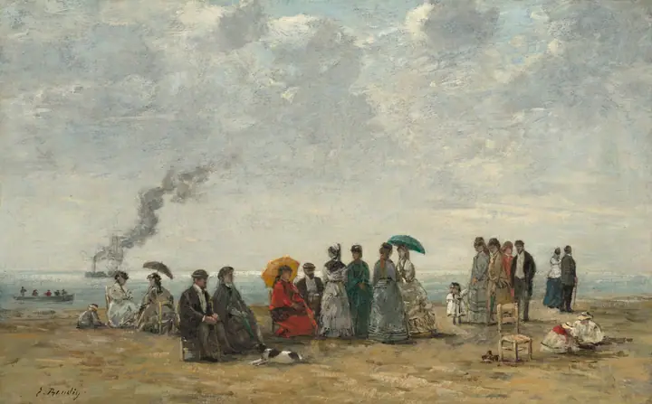 Figuras en la playa, Eugène Boudin