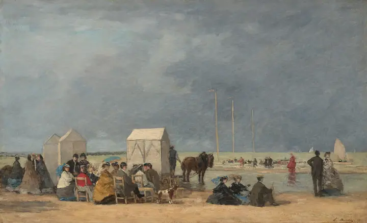 Hora de baño en Deauville, Eugène Boudin