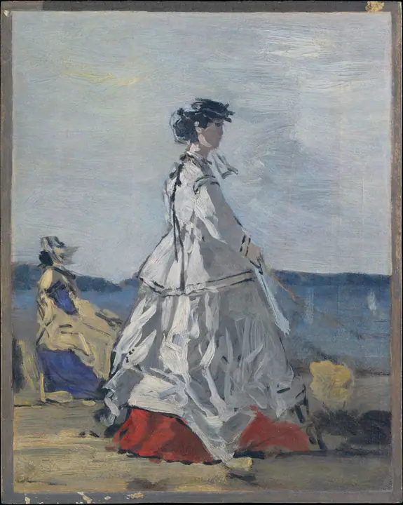 La princesa Paulina Metternich (1836-1921) en la playa, Eugène Boudin