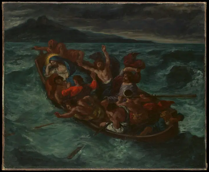 Cristo dormido durante la tempestad, Eugène Delacroix