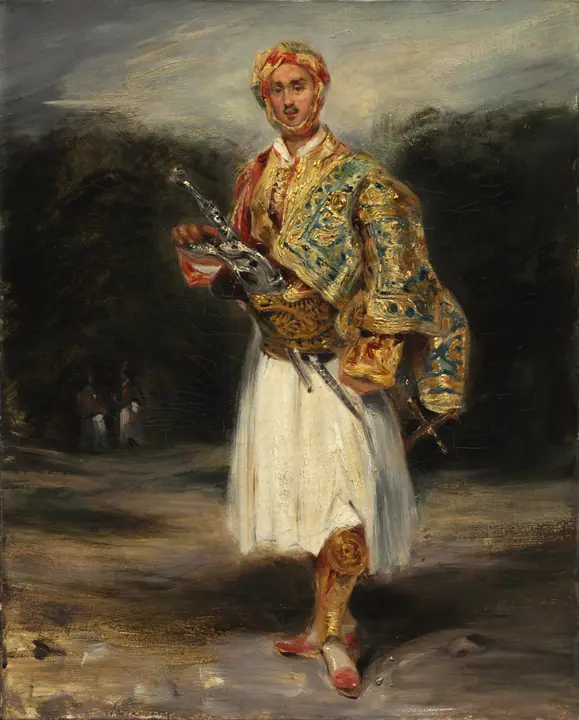 El conde Demetrius de Palatiano con traje suliota II, Eugène Delacroix