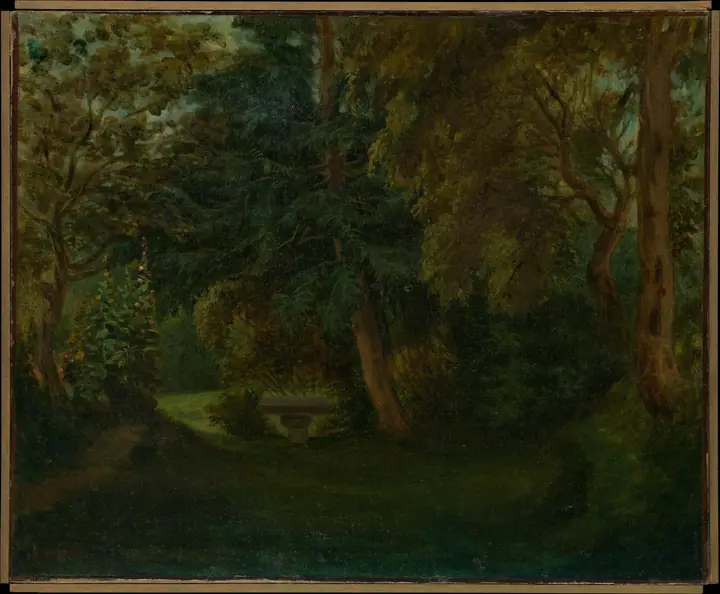 El jardín de George Sand en Nohant, Eugène Delacroix
