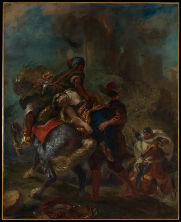 El rapto de Rebeca, Eugène Delacroix