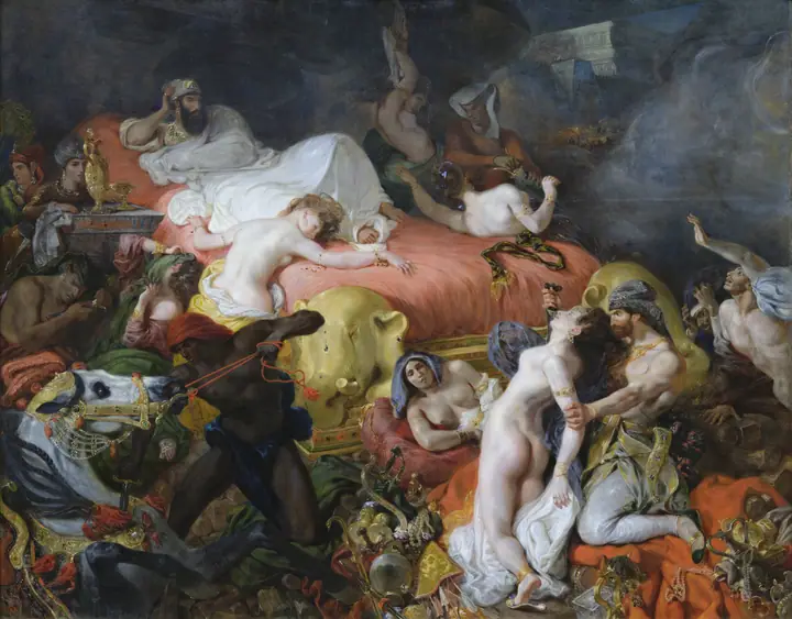 La muerte de Sardanápalo, Eugène Delacroix