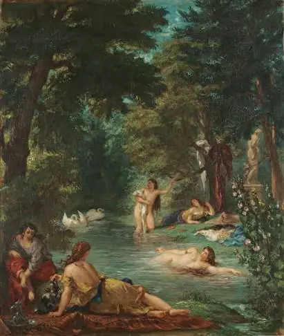 Mujeres turcas bañándose, Eugène Delacroix
