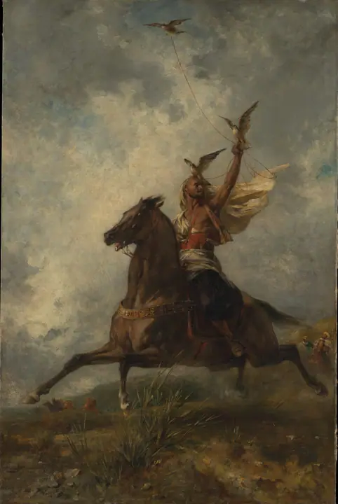 El halconero árabe, Eugène Fromentin