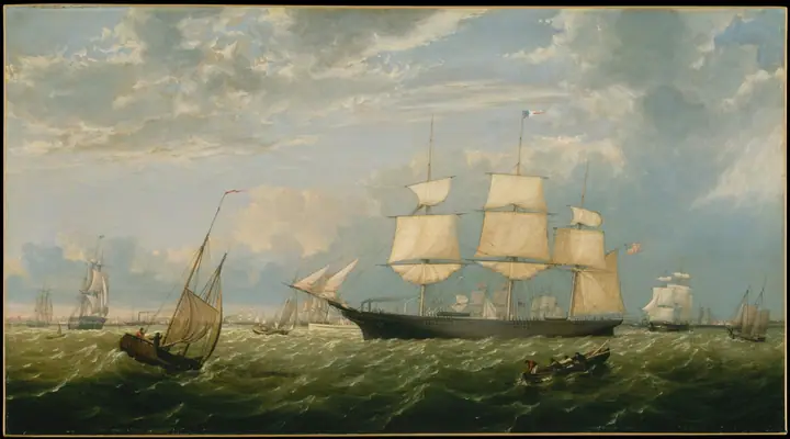 El Golden State entrando en el puerto de Nueva York, Fitz Henry Lane