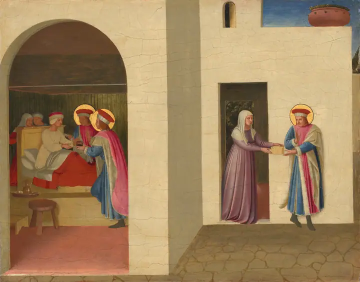 La curación de Paladia por San Cosme y San Damián, Fra Angelico