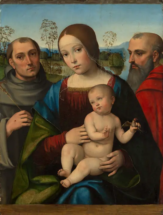 Virgen con el Niño y los santos Francisco y Jerónimo, Francesco Francia