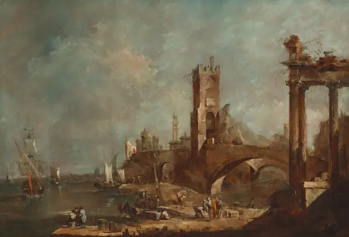 Capricho de un puerto, Francesco Guardi