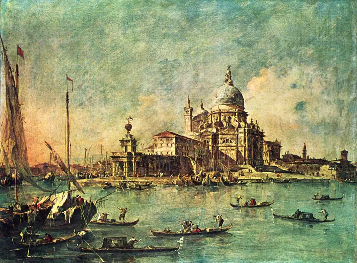El Muelle con la aduana de Venecia, Francesco Guardi