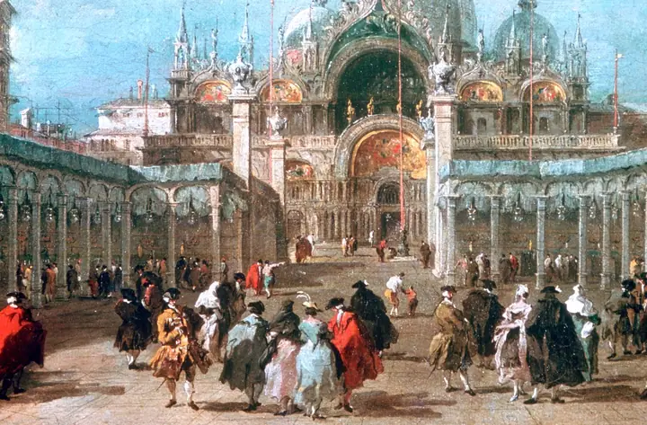 El Palacio Ducal durante las fiestas, Francesco Guardi
