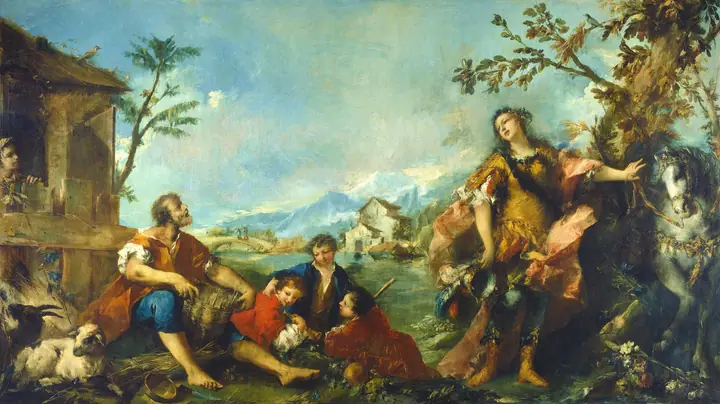 Erminia y los pastores, Francesco Guardi