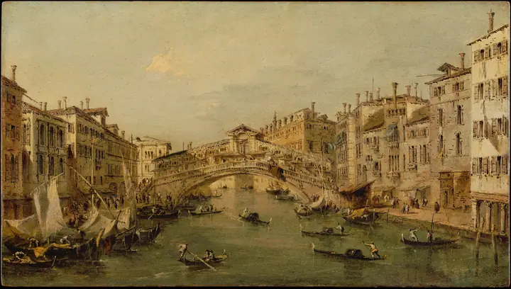 Venecia, el Rialto, Francesco Guardi