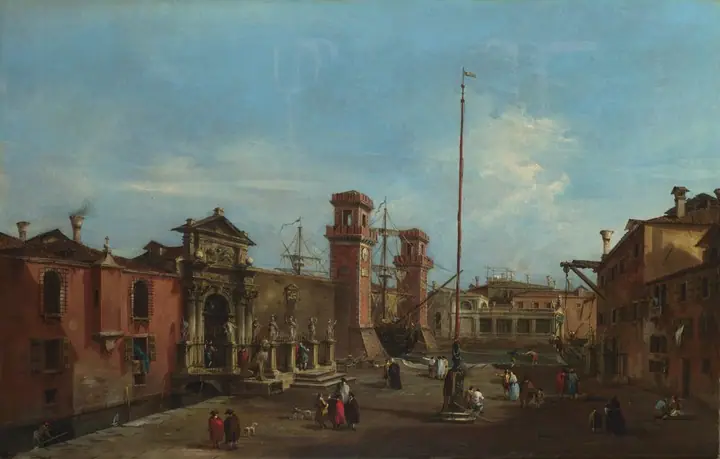 Vista del Arsenal, Francesco Guardi