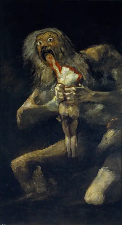 Saturno devorando a un hijo, Francisco de Goya