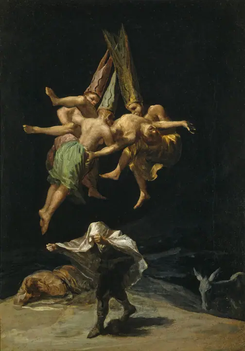 Vuelo de brujas, Francisco de Goya