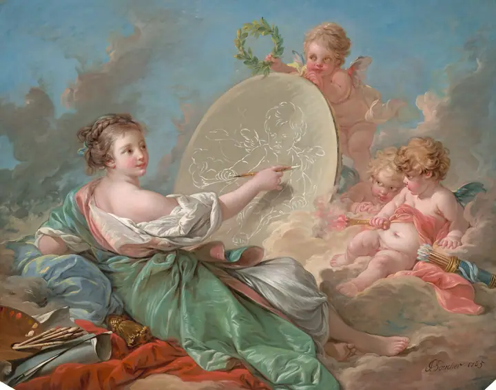 Alegoría de la pintura, François Boucher