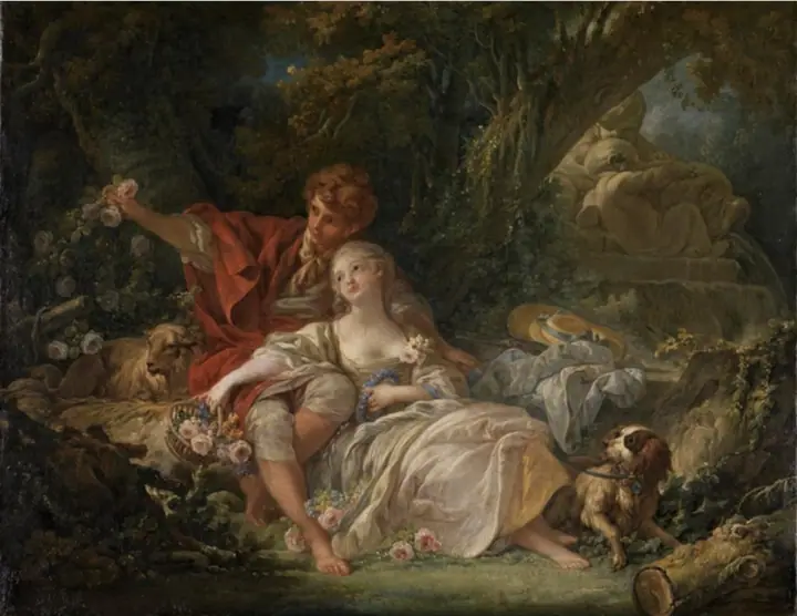 Pastor rústico, François Boucher