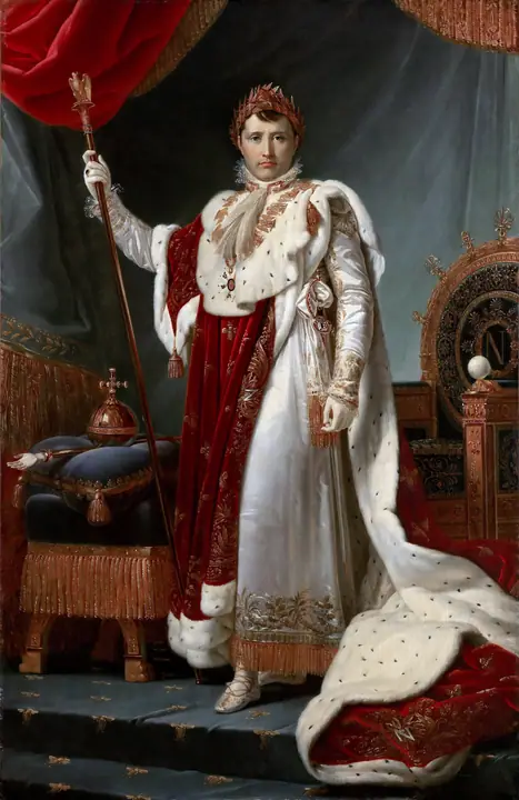 Napoleón con traje de coronación, François Gérard