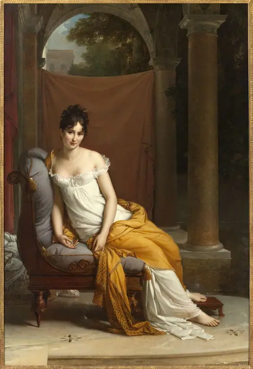 Retrato de Juliette Récamier, François Gérard