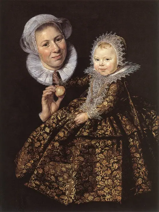 Catherina Hooft con su nodriza, Frans Hals