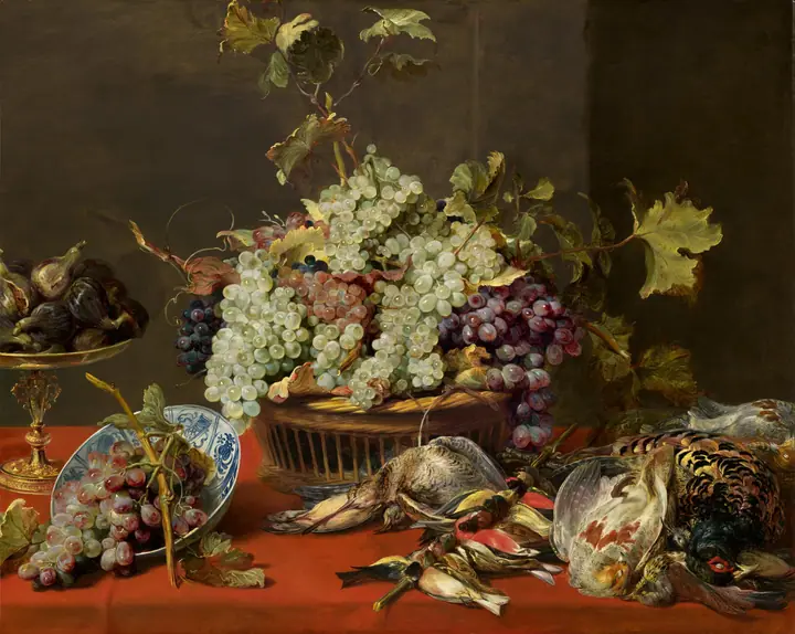 Naturaleza muerta con uvas y caza, Frans Snyders