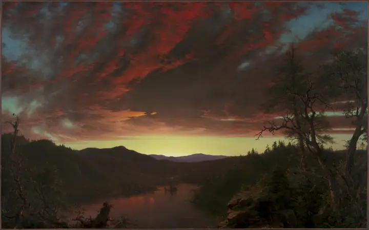 Crepúsculo en el desierto, Frederic Edwin Church