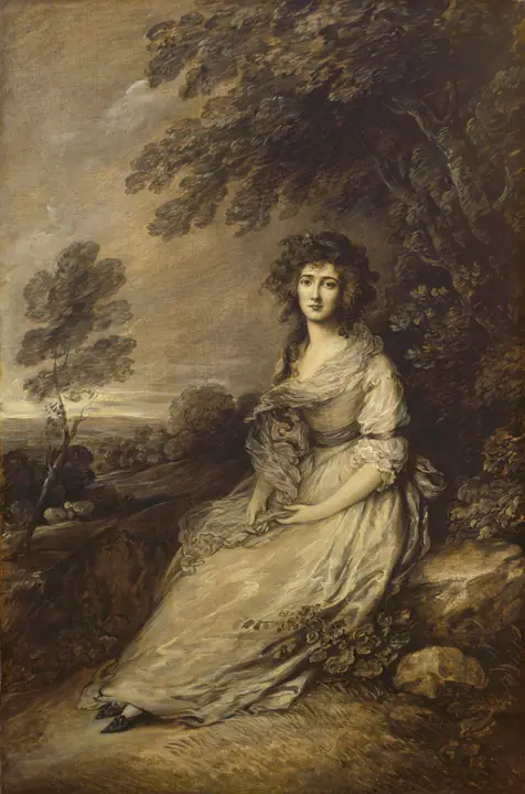 La señora Richard Brinsley Sheridan, Gainsborough Dupont