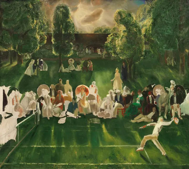 Torneo de tenis, George Bellows
