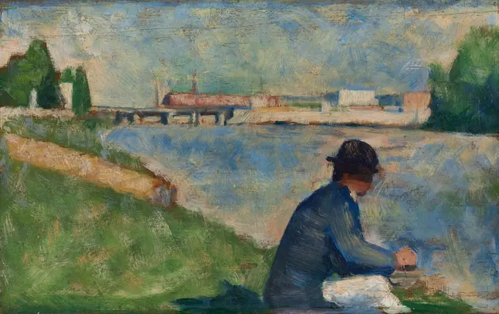 Bañistas (Estudio preparatorio), Georges Seurat