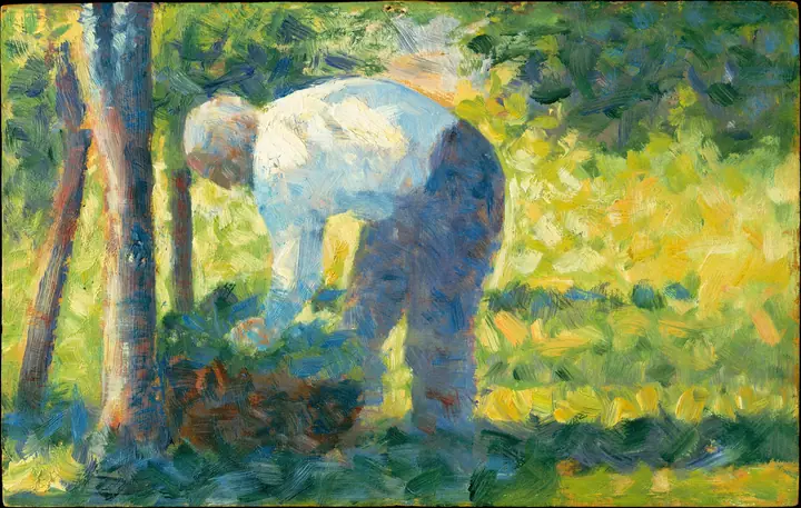 El jardinero, Georges Seurat