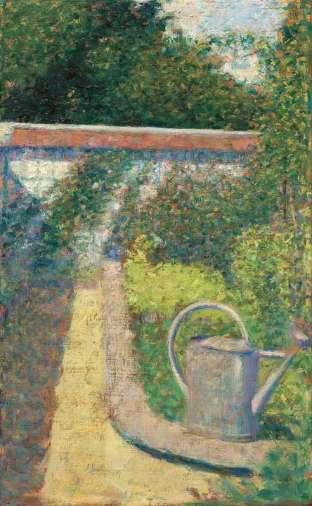 La regadera - Jardín en Le Raincy, Georges Seurat