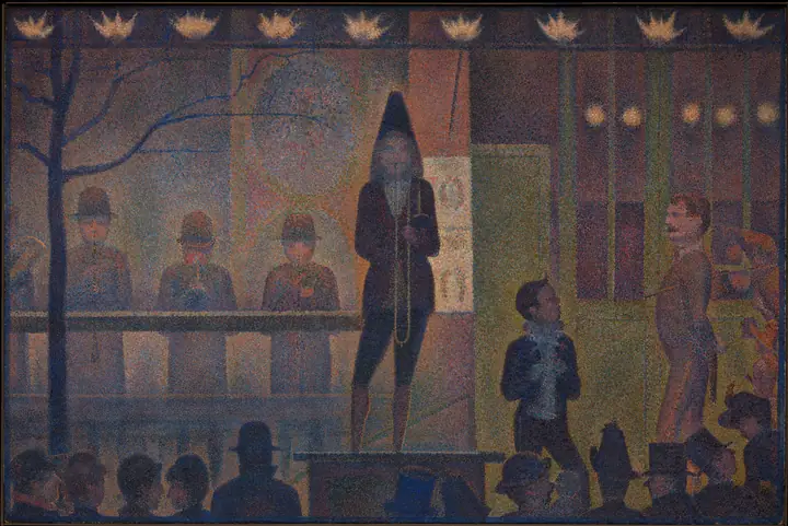 Parada de circo, Georges Seurat