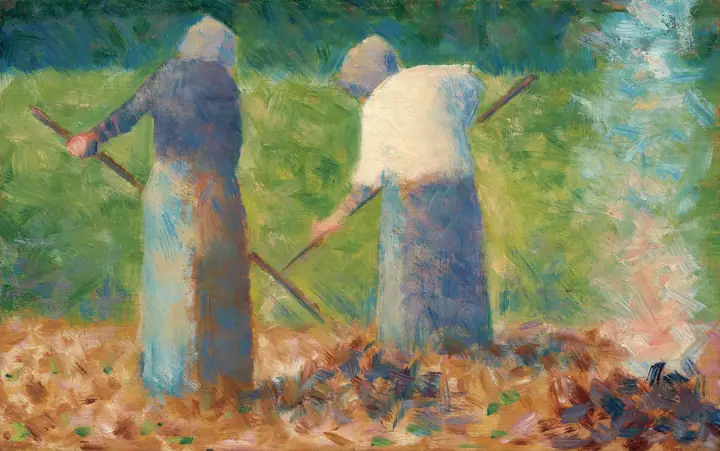 Segadores en Montfermeil, Georges Seurat