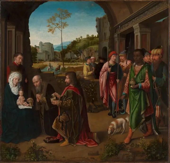 La Adoración de los Magos, Gerard David