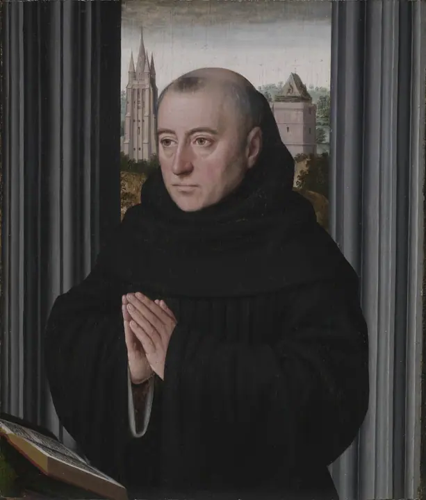 Retrato de un monje, Gerard David