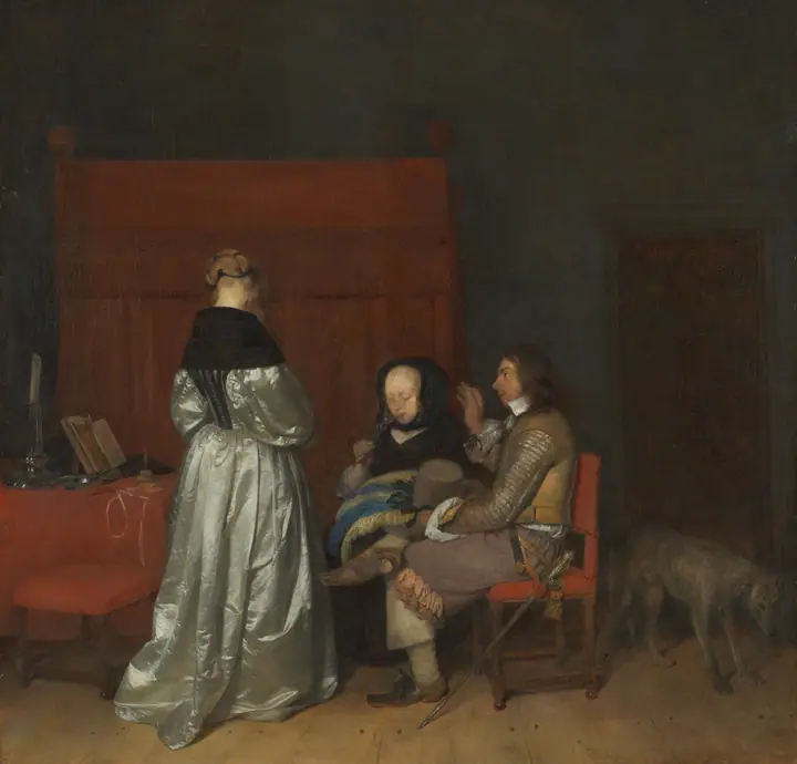 El consejo paternal, Gerard ter Borch