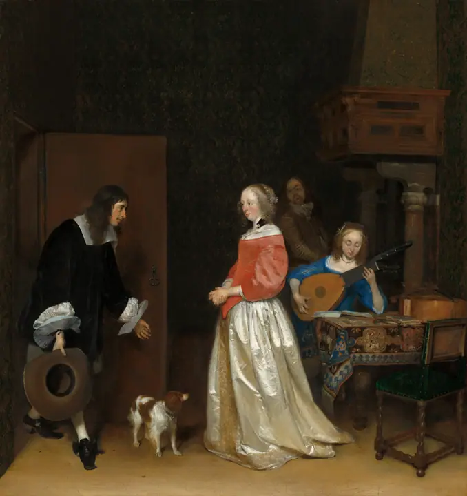 La visita del pretendiente, Gerard ter Borch