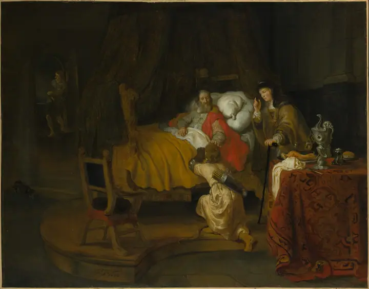 Isaac bendiciendo a Jacob, Gerbrand van den Eeckhout