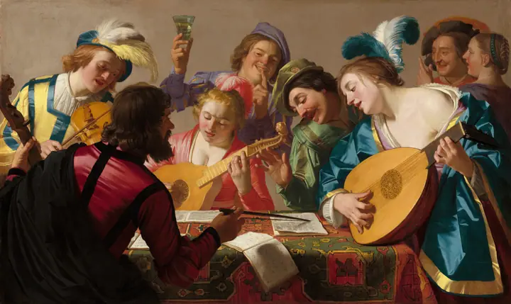 El concierto, Gerrit van Honthorst