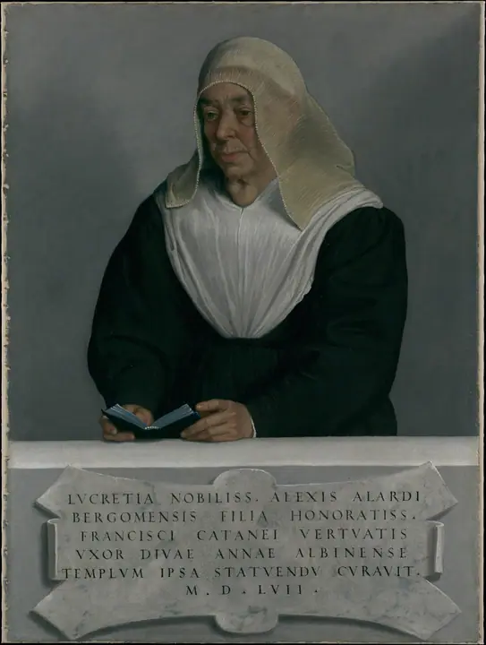 Lucrezia Agliardi Vertova (¿1490–1558), Giovanni Battista Moroni