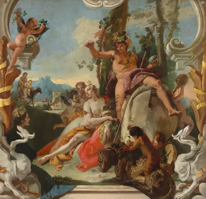 Baco y Ariadna, Giovanni Battista Tiepolo