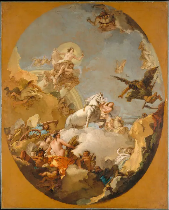El carro de la Aurora, Giovanni Battista Tiepolo