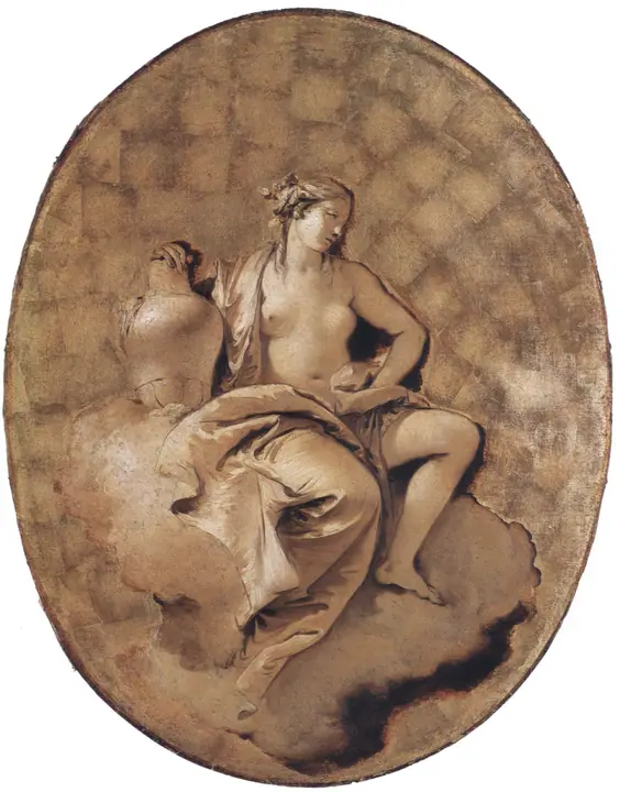 Figura alegórica femenina, Giovanni Battista Tiepolo