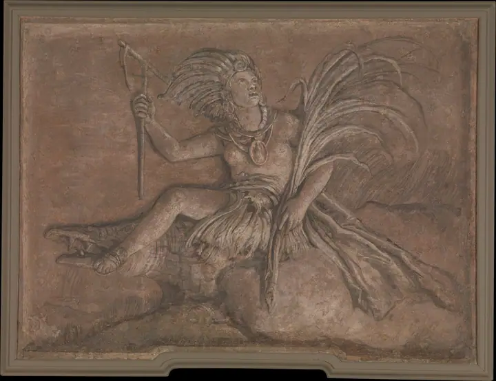 Figura alegórica que representa América, Giovanni Battista Tiepolo